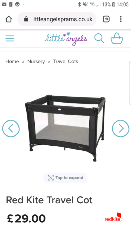 red kite travel cot mattress